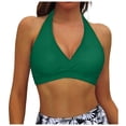thumbnail image 1 of Women Bikini Top Push Up Swimsuit - Removable Padded Bra for Beach and Pool with Adjustable Support, 1 of 5
