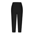 thumbnail image 3 of Économies des Fêtes! Pantalon de Randonnée Georges Joggers Femme Mode Cordon Poches Taille Élastique Capris à Imprimé, 3 of 5