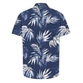 thumbnail image 5 of Txeol Chemise Hawaïenne pour Hommes - Manches Courtes, Résistant aux Plis, Motif Traditionnel, 90 % de Réduction, Bleu Foncé, XXXXXL, 5 of 5