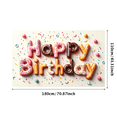 thumbnail image 3 of Colorful Donut Themed Happy Birthday Backdrop Banner Party Decorations for Birthday Party Photo Booth Props Celebration Event Decor, 3 of 4