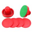 thumbnail image 1 of MasteelfCA 1 Set Table Pushers Pucks Air Hockey Pucks Replacement Round Pucks for Game, 1 of 9