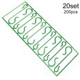 thumbnail image 1 of 20 Sheets Christmas Tree Hook Ornament Door Holder Hanging Plastic S Shape Hook Mini Hangers, 1 of 1