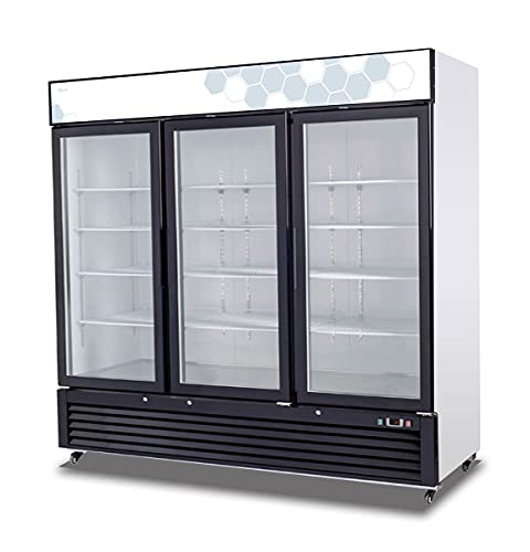 Migali C-72FM 72 Cu/ft 3 Glass Door Merchandiser Freezer