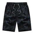 thumbnail image 1 of Pisexur Half Shorts Pants Fashion Men's Pocket Zipper Buttons Print Leisure Time Tooling Short Pants, 1 of 3