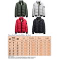 thumbnail image 2 of Innerwin Coats Stand Collar Men Coat Winter Full Zip Warm Puffer Jackets Red XS, 2 of 2