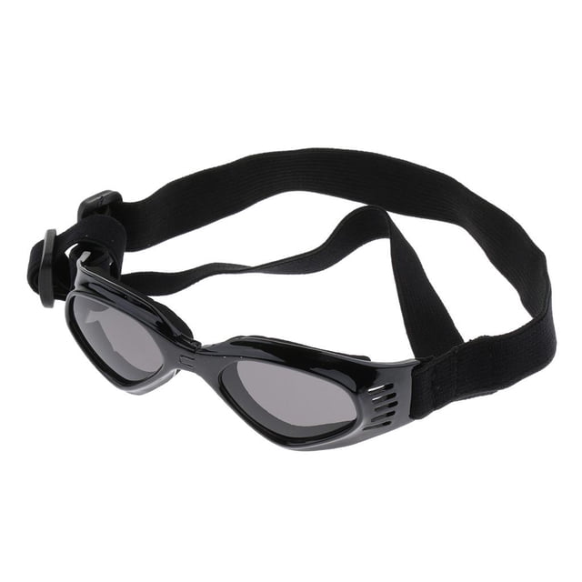 BELOVING Foldable Pet Small Medium Sized Dog Sunglasses Goggles Eye Wear Protection Black
