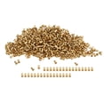 thumbnail image 2 of Hollow Rivet  Nail Buckle Hollow Grommet Rivet Buckles Copper  Eye 500 Pcs Pack 500Pcs Solid Rivets Brass Hollow Rivets Buckles, 2 of 8