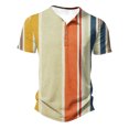 thumbnail image 1 of Birdeem Chemises pour Hommes Col Rond Imprimé Décontracté Manches Courtes T-Shirt Blouse, 1 of 10