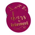 thumbnail image 1 of Inkdotpot Real Gold Foil Cheers To Retirement Tags Favor Hang Paper Tags 50 Pieces, 1 of 1