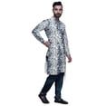 thumbnail image 2 of Atasi Designer Printed Kurta For Boys Casual Kurta Pajama Set Summer Clothing, 2 of 3