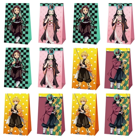 Forfamy Sacs-cadeaux de Fête d'Anniversaire Sac-Cadeau avec Autocollants Fournitures de Fête d'Anniversaire Sacs-Surprises Joyeux Anniversaire pour Garçons Filles Décorations d'Anniversaire