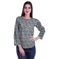 thumbnail image 2 of Moomaya Tunique d'Été Décontractée pour Femmes à Manches Longues avec Boutons Imprimés et Col Rond, 2 of 5