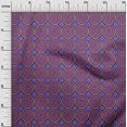 thumbnail image 2 of oneOone Organic Cotton Voile Fabric Diamond & Circle Block Decor Fabric Printed BTY 42 Inch Wide, 2 of 4
