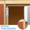 thumbnail image 3 of 4 Pack Magnetic Door Catch, Ultra Thin Cabinet Magnets Stainless Steel Cabinet Door Magnetic Catch, Adhesive Cabinet Door Magnets for Kitchen Closet Drawer Magnetic Cabinet Latch, 3 of 7