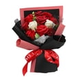 thumbnail image 1 of 11pcs Soap Artificial Flower Bouquet Artificial Flowers Like Fresh Cut Roses From The Garden , Red A, 1 of 5