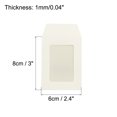 thumbnail image 2 of Unique Bargains 3'' Clear Single Sided Mailing Photos Full Face Window Envelopes, White 10 Pack, 2 of 5