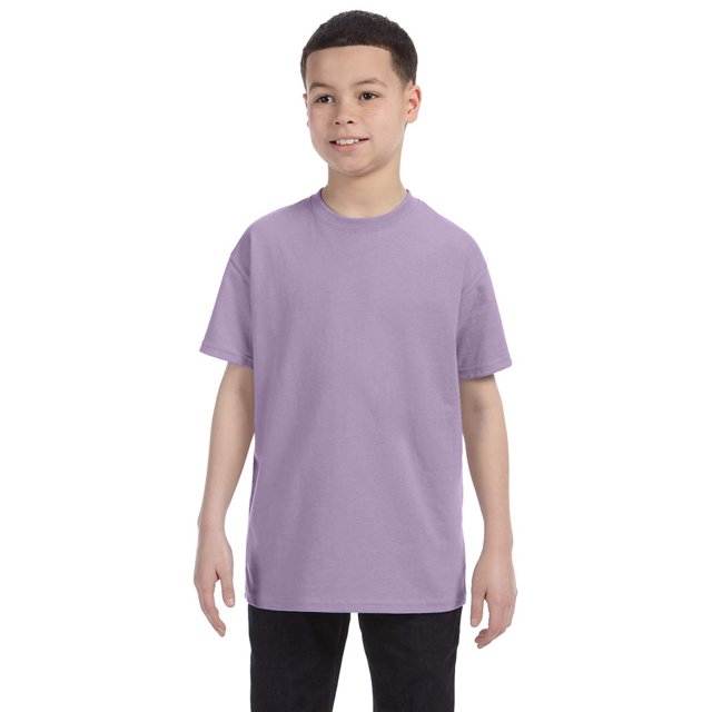 Hanes 54500 Youth Tagless T-Shirt - Lavender - X-Small