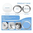 thumbnail image 3 of 80 Sets 58mm/2.25Inch Metal Button Parts Supplies for Button Machine Round Pin Maker, Badge Blank Button Pins Bulk, 3 of 7