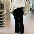 thumbnail image 4 of GDREDA Micro Flare Pants Girl's Stretch Outer Layer Leggings Girls Spring Pants, 4 of 6