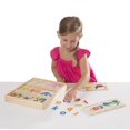 thumbnail image 1 of Melissa & Doug First Words Wooden Spelling Boards Letter Matching Activity (69 Pieces), 1 of 5
