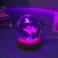 thumbnail image 3 of MesaSe 3d Glowing Crystal Ball Night Light Ornament Creative Coloful Night Scene Lamp With Base For Home Decor Gift, 3 of 9
