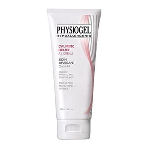 Physiogel Calming Relief A.I. Face Cream | Anti-dryness & Itchiness Ceramide Face Moisturizer for Sensitive, Itchy, Red & Dry Skin | Soothing, Low Irritant Formula, Hypoallergenic | 3.3 fl.