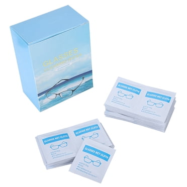 Lens Cleaning Wipes, Quick-Drying Single-Packed Lens Cleaning Cloths, Long-Lasting For Glasses Mobile Phones