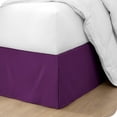 thumbnail image 1 of Bare Home Jupe de Lit Double Brossage - Premium 1800 Collection - Retombée de 15 Pouces - Très Grand Simple, Prune, 1 of 4