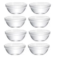 thumbnail image 1 of Shisuyan 8 Pcs Bols Ronds en Verre pour Dessert Riz Pudding Bols Ronds en Verre Contenants pour Pudding, 1 of 8