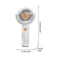 thumbnail image 3 of A Portable Handheld Mini Fan With 180 Degree Rotating Head 3 Speed Settings Removable Washable Mesh Cover Usb Rechargeable White, 3 of 7