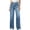 Light Blue, variant on HUJlwoi Women's Wide Leg Jeans Drawstring High Waisted Loose Stretchy Trousers with Pockets Casual Trendy Denim Pants