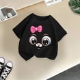 thumbnail image 4 of T-shirt Mignon à Imprimé pour Fille, Col Rond, Manches Courtes, Été, Décontracté, Ample, Mode, Hauts T-Shirt Longs, Superposition, Hauts pour Enfants, Chemise à Manches Longues à Rayures, Soutien-Gorge Intégré pour Fille, Chemise à Manches Longues pour Fille, Chemise Taille 8 pour Fille, 4 of 4
