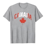 SHIXIAOO Hommes Fête du Canada Chemises Drapeau Canada T-shirt graphique Été Canadian Maple Leaf Short Sleeve Patriotic Tee Tops T-Shirts complets pour hommes T-shirts T-T-shirts garçons T-Chirts hommes T chemises V Cou Pack T