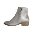thumbnail image 2 of Women's Leather Solid Color Sleeve Short Mid Heel Pointed Retro Boots, 2 of 4