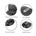thumbnail image 4 of Breakfast Machine, 10 in 1 Electric Panini  Maker Waffle Maker with Removable Plates Rapid Heating Electric Breakfast Machine for Sandwiches Waffles Cakes, 4 of 7