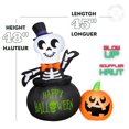 thumbnail image 2 of Gemmy Halloween Inflatable Skeleton in Cauldron, 2 of 5