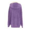 thumbnail image 5 of CEHVOM Veste à Capuche Zippée en Peluche Chaude pour Femmes Grande Taille Hiver, 5 of 5