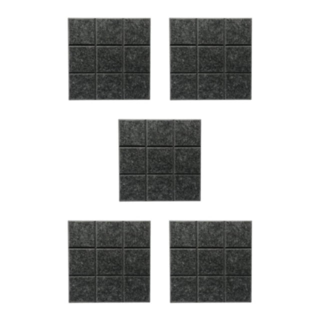 Thinsony Cork Board Tiles 12 x 12 Message Home Board Board School sesame black 12 Inch x 12 Inch 5Set