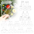 thumbnail image 1 of 20PC Large Size Bookmark Flower Page Clips Bookmarks Children Handmade DIY Transparent Flower Page Glass Bottle Wishing Bottle Sticker, 1 of 9