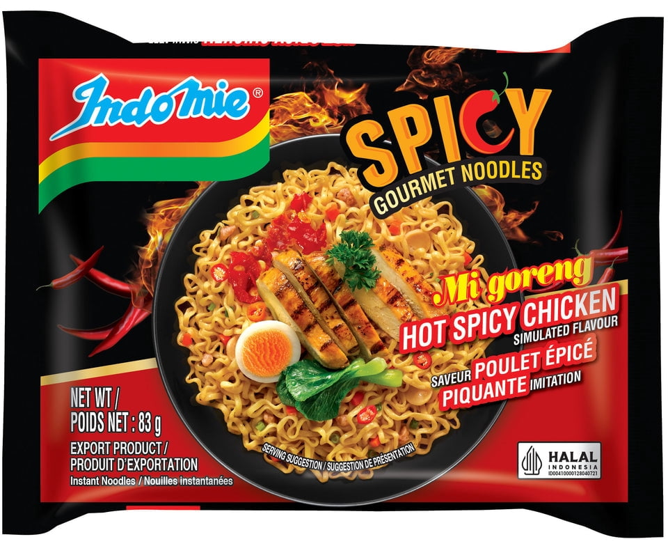 NOUILLES CHAUDES AU POULET ÉPICÉ INDOMIE