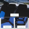 thumbnail image 2 of For 2016-2024 Honda Civic FH Group Neoprene Custom Fit Car Seat Covers Waterproof  - Rear Blue, 2 of 4