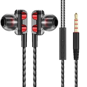 TopLLC R1 Ecouteurs d'oreilles filaires stéréo 3.5mm Casque Sport Gaming sur la clairance