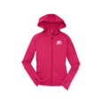 thumbnail image 1 of Gravity Outdoor Co. Womens Fleece Hooded Jacket - White Logo - Pink Raspberry - 2XL, 1 of 1