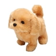 thumbnail image 1 of Yellow Walking Barking Plush Puppy Toy Realistic Simulation Rabbit Fur Dog With Sound Electric Fluffy Pet Toy For Kids Gift 5.9X6.2X3.5 Inches, 1 of 3