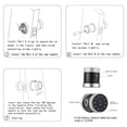 thumbnail image 3 of 5-in-1 Unlock Smart Door Lock Keyless Entry Biometric Door Knob with Keypad BT Tuya App Remote Control Password Fingerprint Door Lock with IC Card Mechanical Key for Home Apartment Hotel Of, 3 of 7