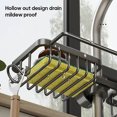 thumbnail image 2 of Wuztai Kitchen Faucet Organizer Rack, Multifunctional Aluminum Sink Storage Basket for Sponge Soap Brush, Rustproof Drainable Faucet Mount Holder for Kitchen Bathroom Balcony Sink Supplies, 2 of 5