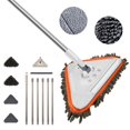 thumbnail image 2 of MesaSe Triangle Cleaning Mop 360° Rotatable Adjustable Length Soft Super Water Absorption Dry and Wet Wall Cleaning Mop for Floor Wall Window Cleaning, 2 of 9