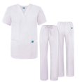thumbnail image 1 of Adar Mens Medical Scrubs Set Medical Uniforms - Roomy Fit (30 Colors), 1 of 7