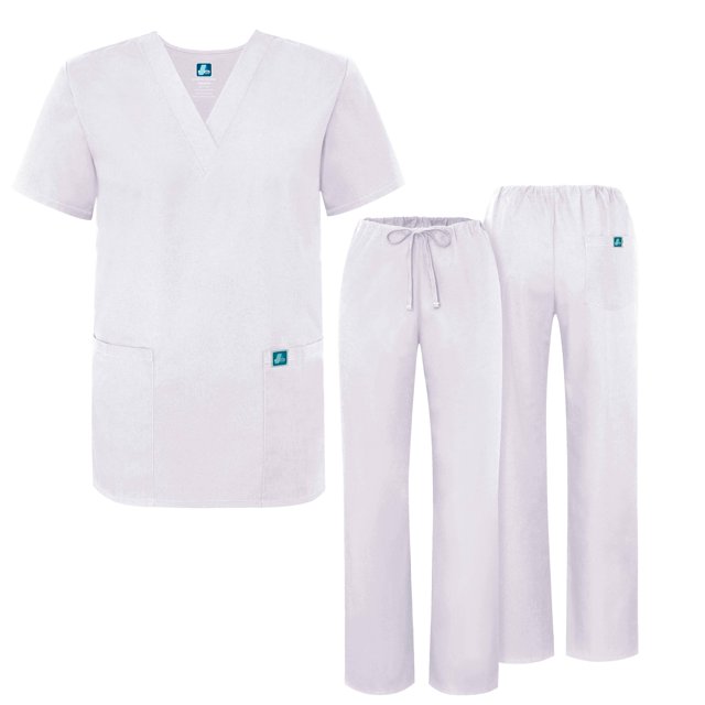 Adar Mens Medical Scrubs Set Medical Uniforms - Roomy Fit (30 Colors)