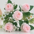 thumbnail image 4 of YAOMOBB Realistic Artificial Flowers Realistic Artificial Flower Long lasting Fake Rose Photo Prop Table Centerpiece Wedding Party No Wither No Watering, 4 of 7